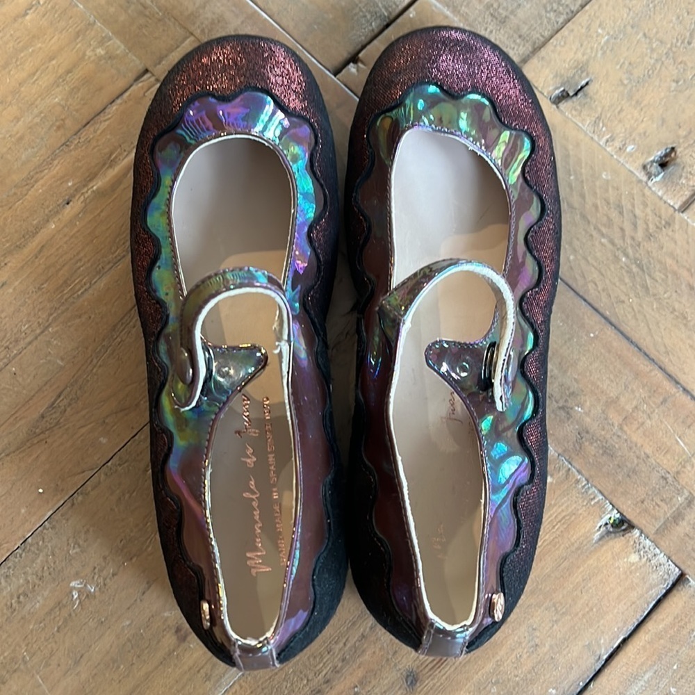 Manuela de Juan berry iridescent Mary Jane shoes - Picture 5 of 9